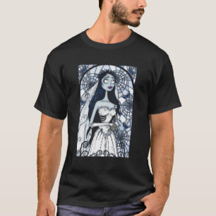 Corpse Bride Emily Death Bride Stained Glass Frame T-Shirt