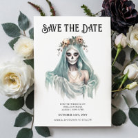 Corpse Bride Mint Halloween Save the Date