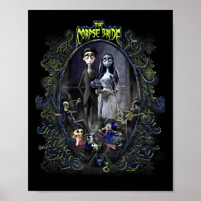 Corpse Bride The Groom &amp; The Bride Scary Frame Poster (Front)