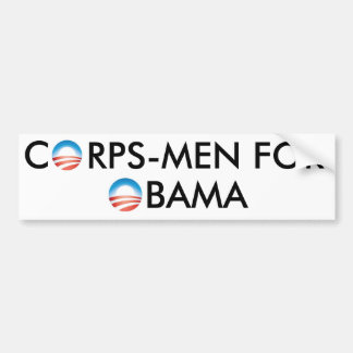 CORPSMAN FOR OBAMA BUMPER STICKER