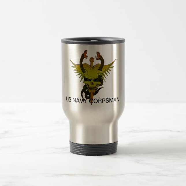 Corpsman up travel mug (Center)