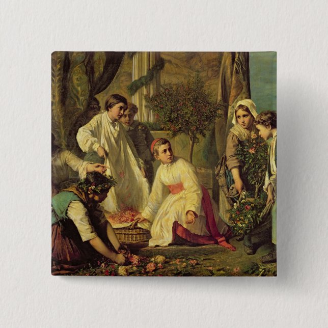 Corpus Christi, 1855 Button (Front)