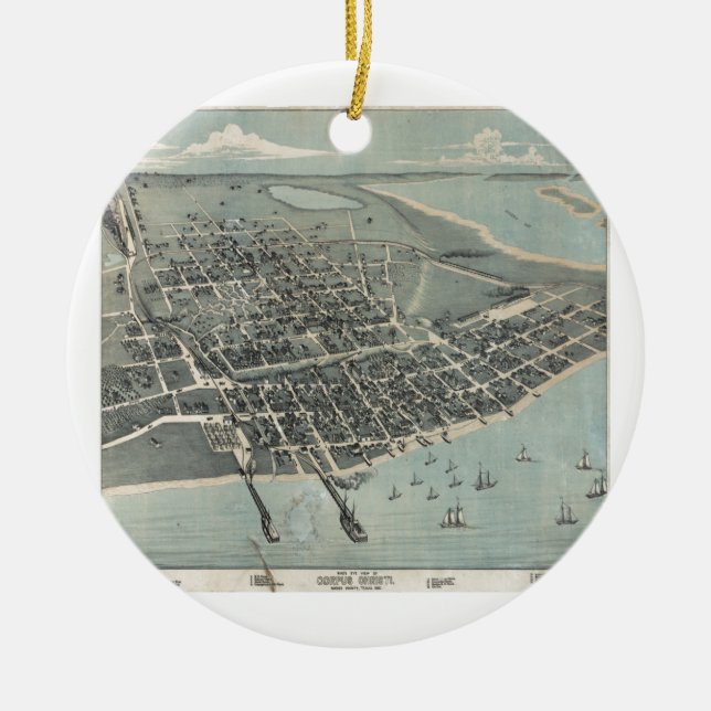 corpus christi ceramic ornament (Front)