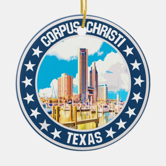 Corpus Christi                                     Ceramic Ornament (Front)