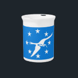 Corpus Christi City Flag Pitcher<br><div class="desc">Elevate your beverage service with our exclusive pitcher featuring the flag of Corpus Christi! Crafted with meticulous attention to detail, this pitcher is more than just a practical item; it’s a celebration of Corpus Christi’s vibrant spirit and coastal pride. The design prominently displays the iconic Corpus Christi flag, making this...</div>