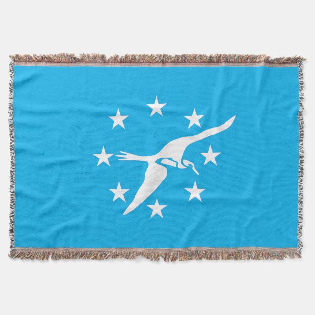 Corpus Christi city flag Throw Blanket (Front)