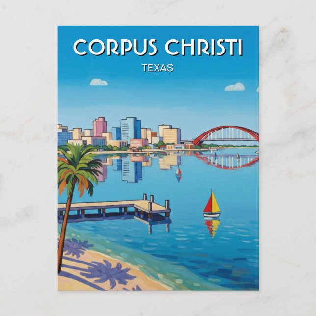 Corpus Christi Texas Postcard (Front)