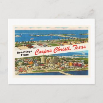 Corpus Christi Texas Tx Vintage Travel Postcard by AmericanTravelogue at Zazzle