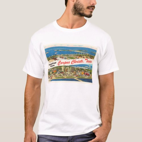 Corpus Christi Texas TX Vintage Travel Souvenir T_Shirt