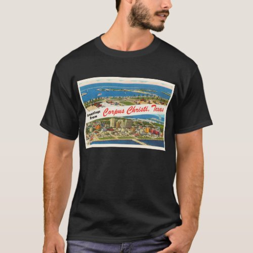 Corpus Christi Texas TX Vintage Travel Souvenir T_Shirt