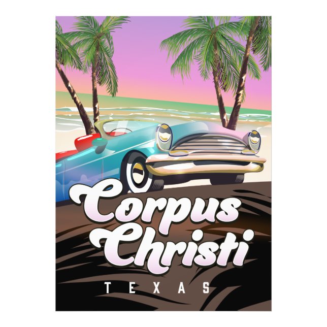 Corpus Christi Texas vacation poster (Front)
