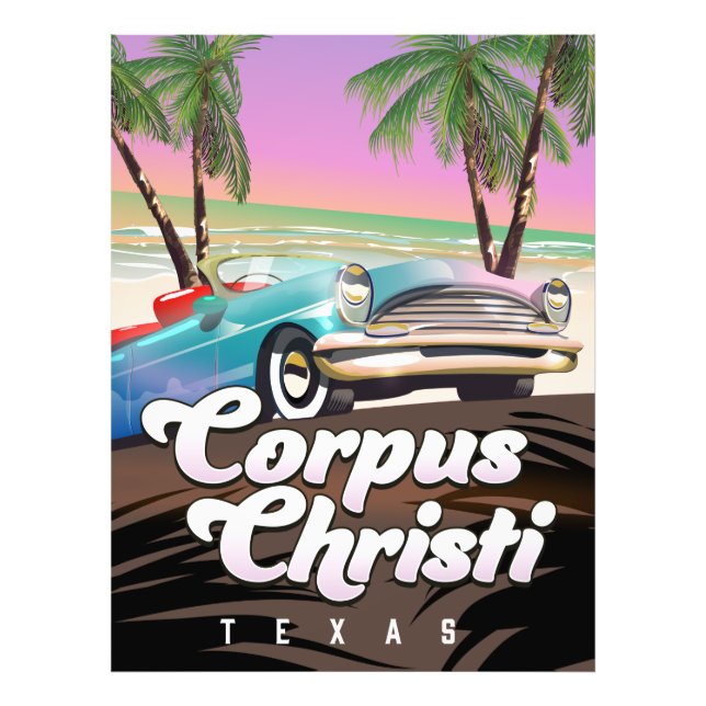 Corpus Christi Texas vacation poster (Front)
