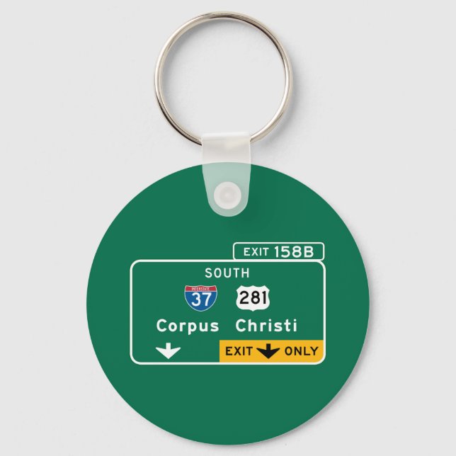 Corpus Christi, TX Keychain (Front)