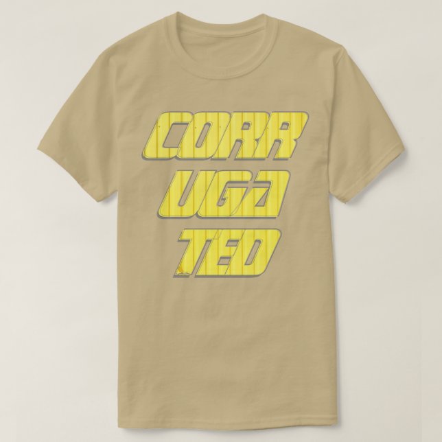 corr uga ted T-Shirt (Design Front)