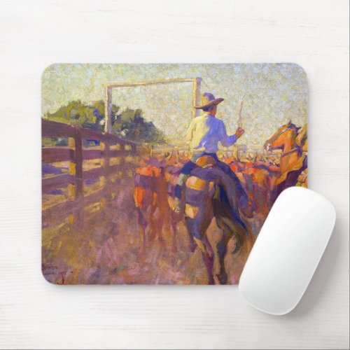 Corral Dust 1915 by Maynard Dixon Mouse Pad