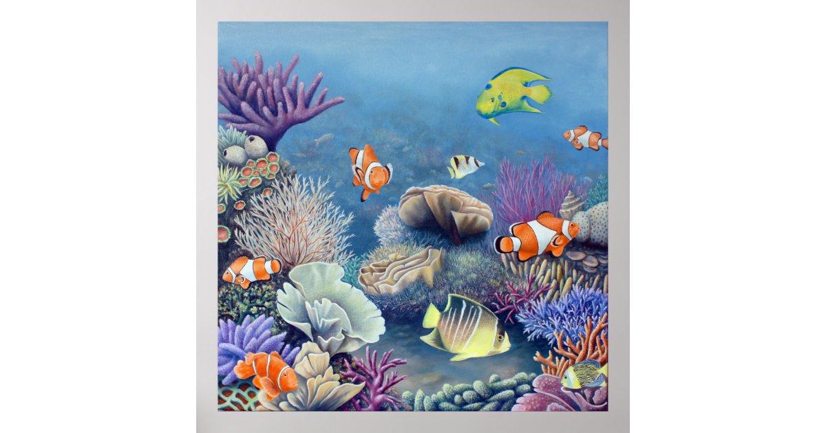 Corral Reef print | Zazzle