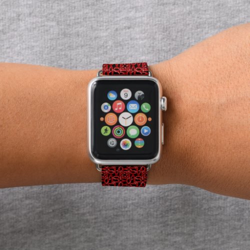 Correa para Apple Watch love rojo textura Apple Watch Band