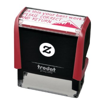 Correct And Return Teacher Stamp by BrideStyle at Zazzle