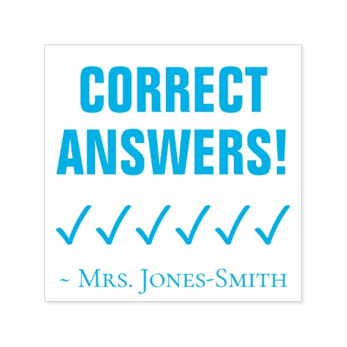 CORRECT ANSWERS Marking Rubber Stamp