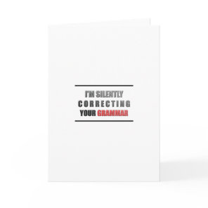 Correct Grammar Card