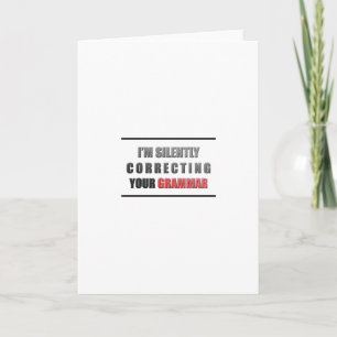 Correct Grammar Card