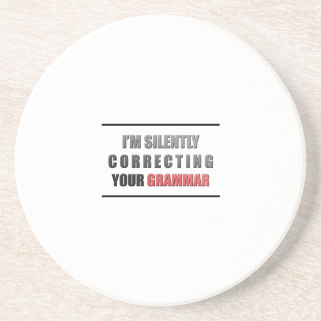Correct Grammar Coaster (Front)