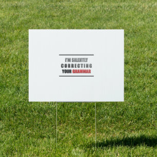Correct Grammar Sign