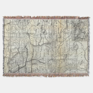 Correct map of Dakota Throw Blanket