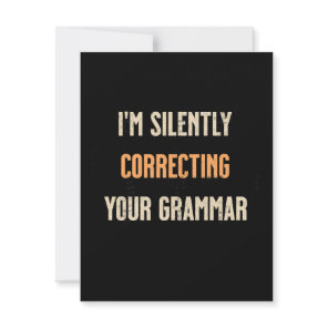 Correcting Grammar Note Card