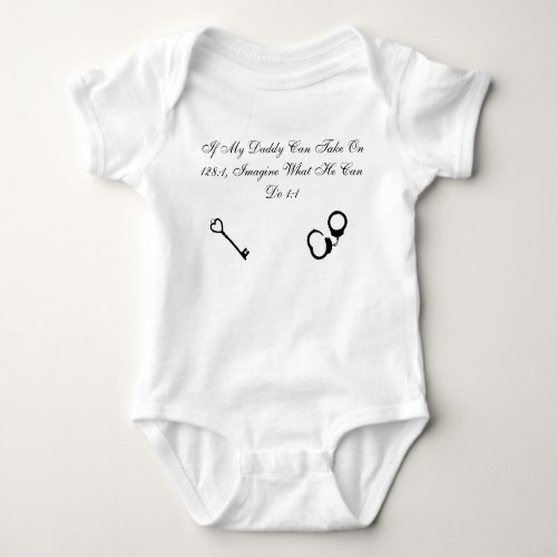 Correction Officer Newborn Ratio Humor Baby Bodysuit