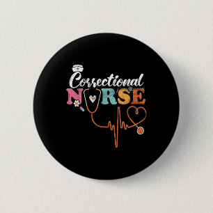Correctional Nurse Corrections Nursing Department Button