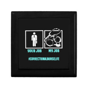 Correctional Nurse Job Nursing RN design Gift Box