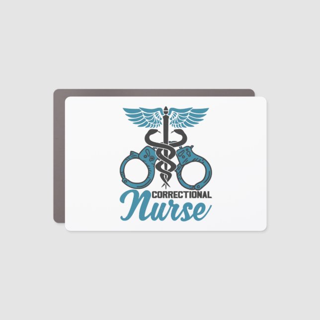 Correctional Nurse Nursing Prison Faciliity Car Magnet (Front)