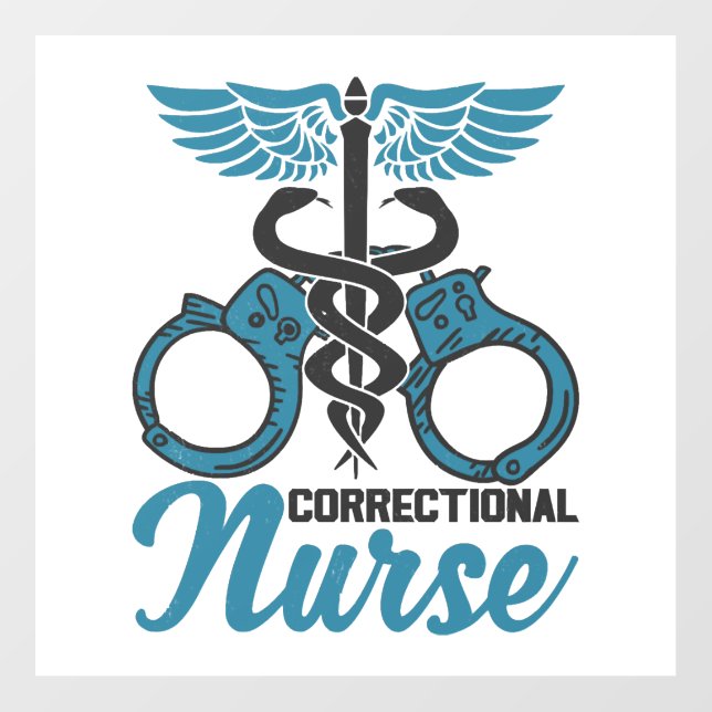 Correctional Nurse Nursing Prison Faciliity Floor Decals (Front)
