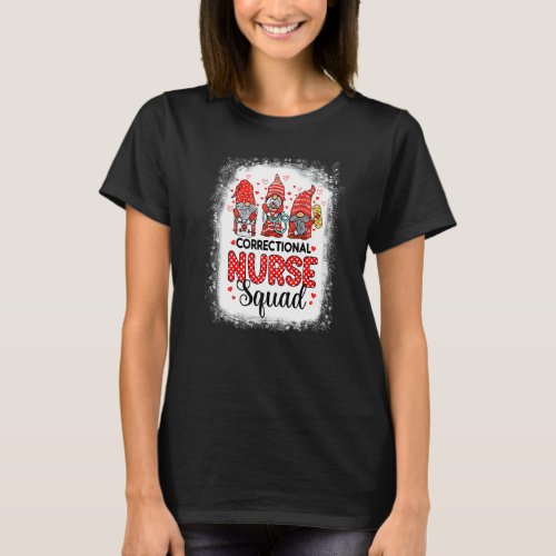 Correctional Nurse Squad Gnomes Nursing Valentine  T_Shirt