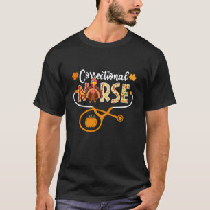 Correctional Nurse Turkey Stethoscope Pumpkin Than T-Shirt