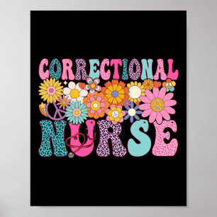 Correctional Nurse Week Groovy Appreciation Day Fo Poster