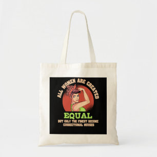Correctional Nurse Women RN Correction Forensic Nu Tote Bag