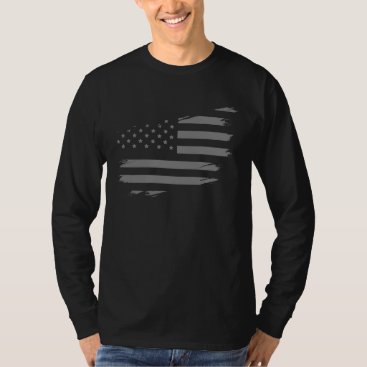Correctional Officer American Flag Thin Silver Lin T-Shirt Correctional Officer American Flag Thin Silver Lin T-Shirt
