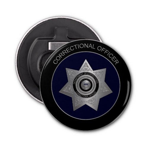 Correctional Officer Badge S02_Round Bottle Opener