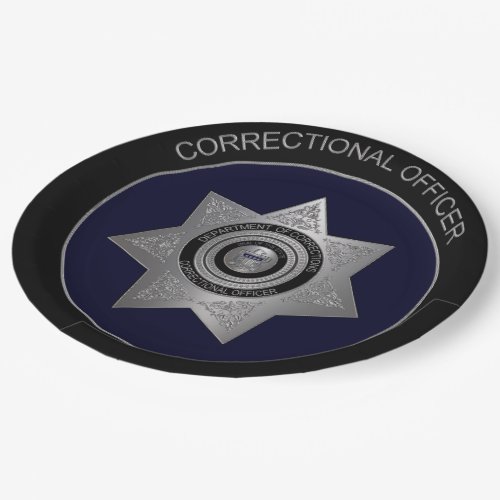 Correctional Officer Badge Silver 02_PAPER PLATES