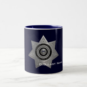 Correctional Officer Badge SILVER-Coffee Mug