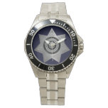 Correctional Officer Badge Silver Wrist Watch at Zazzle