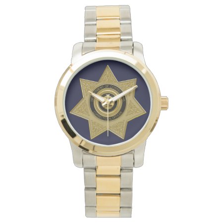 Correctional Officer Badge Wrist Watch