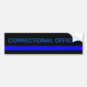 Correctional Officer Bumper Sticker by GreenCannon at Zazzle