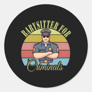 Correctional Officer Classic Round Sticker