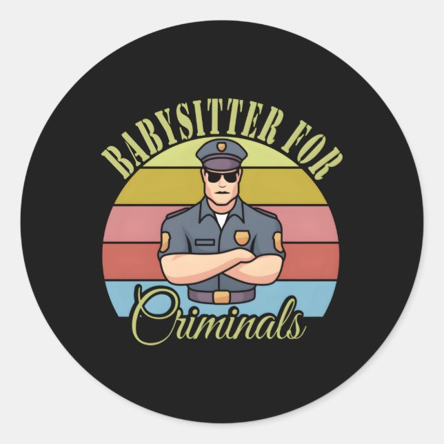 Correctional Officer Classic Round Sticker (Front)
