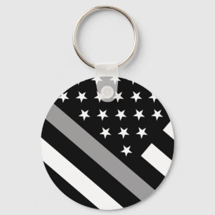 Correctional Officer Flag Keychain