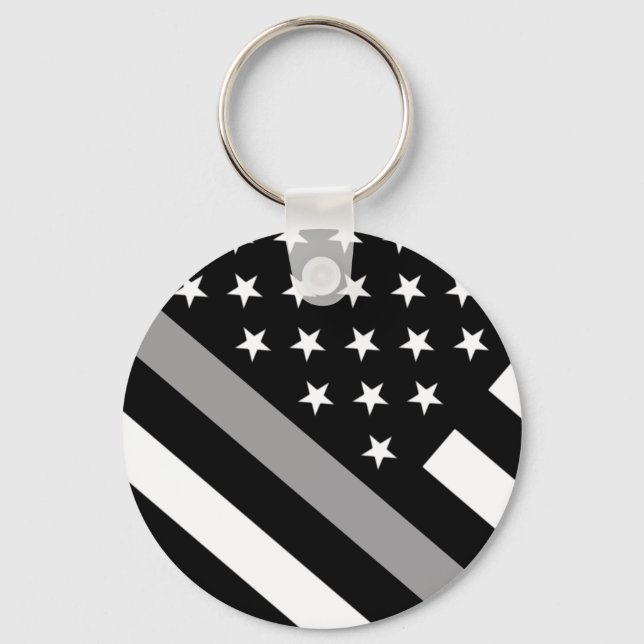 Correctional Officer Flag Keychain (Front)