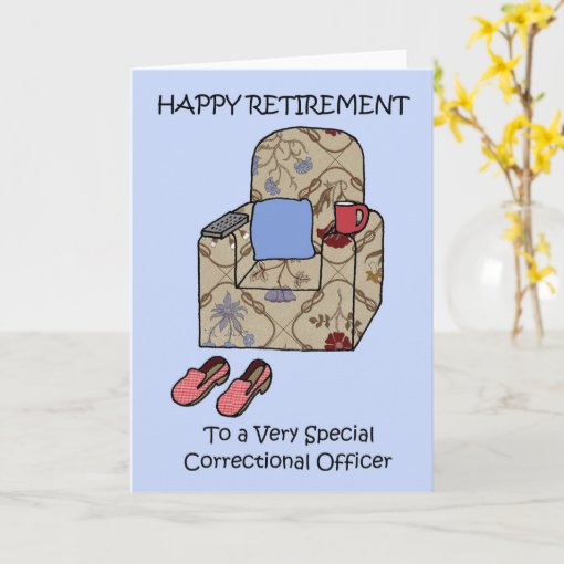 Correctional Officer Happy Retirement Card | Zazzle